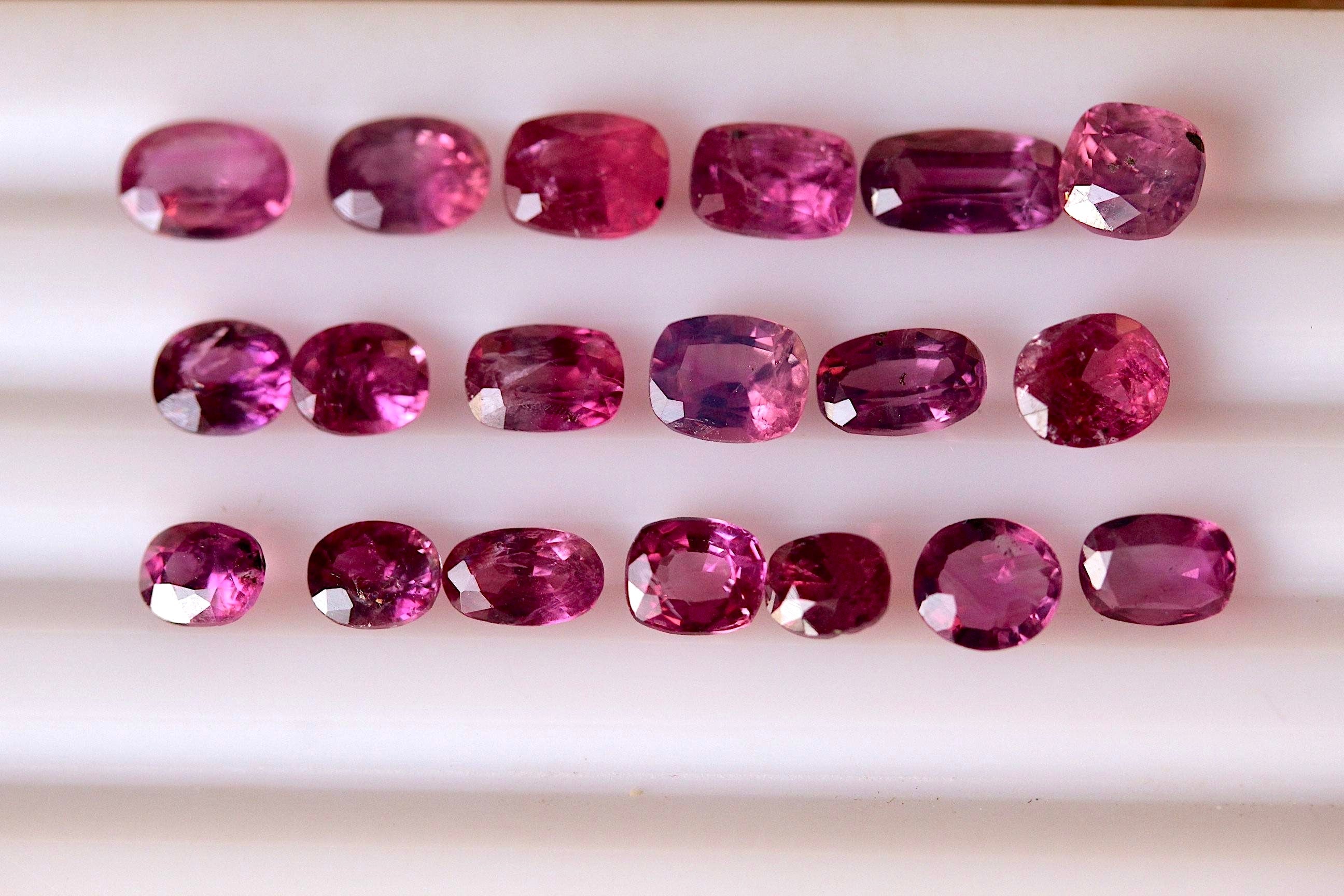 10 carat Oval Cushion Emerald cut Pink Kashmir Sapphires Precious Loose Stones