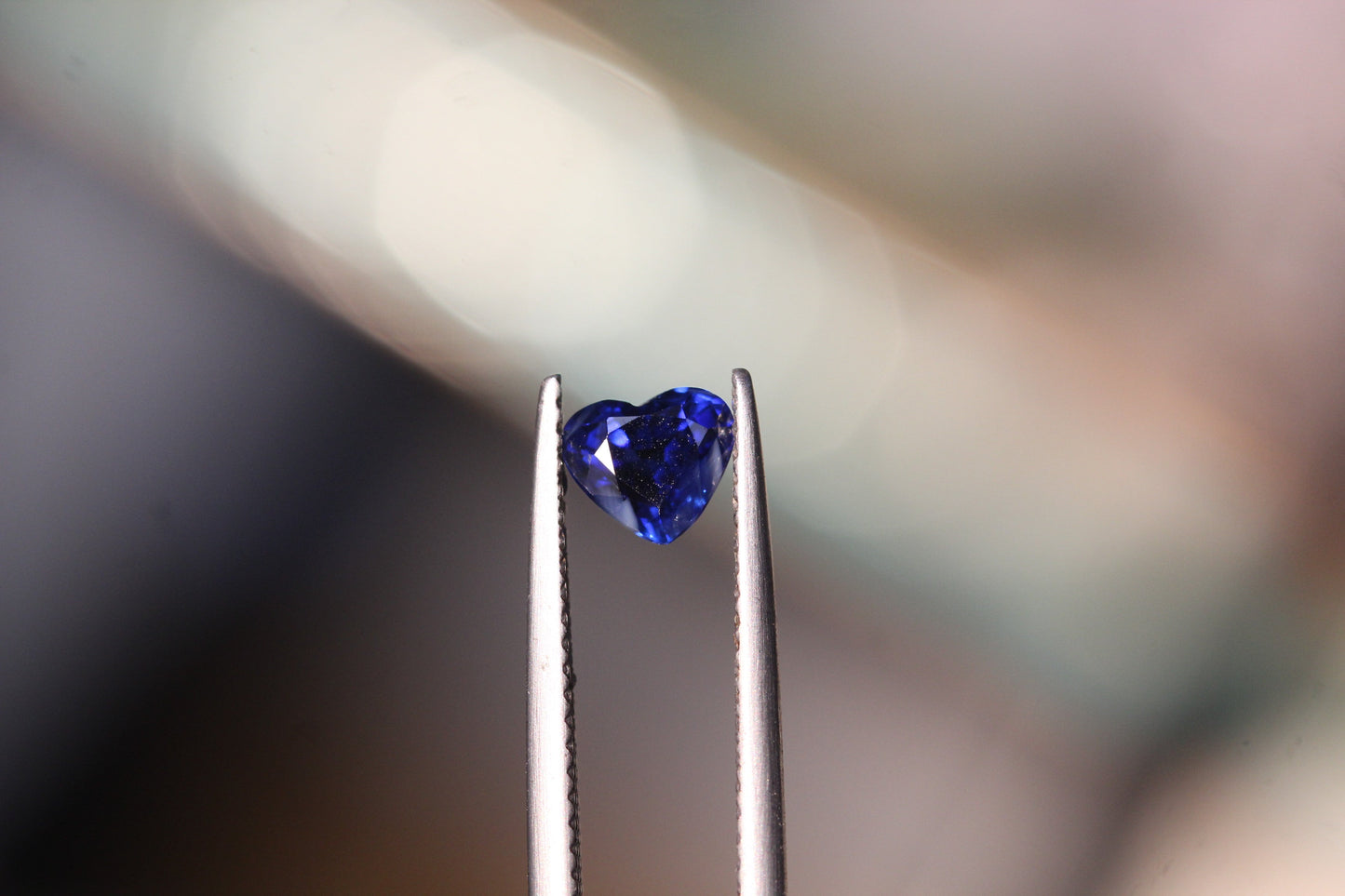 0.89 carats Heart Shape Ceylon Blue Sapphire
