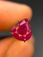 2.59 carats Pear Shape Myanmar Reddish Pink Ruby