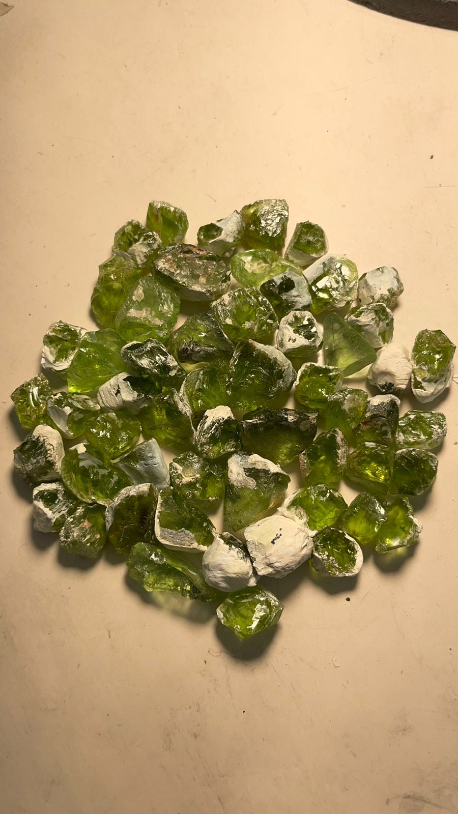 500 carats / 100 grams Natural Rough Peridots for Faceting