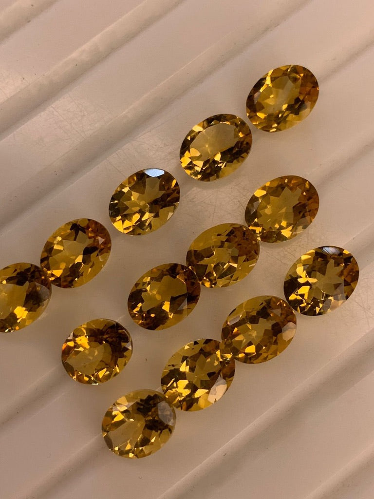 4 Pairs of Citrine Loose Stone