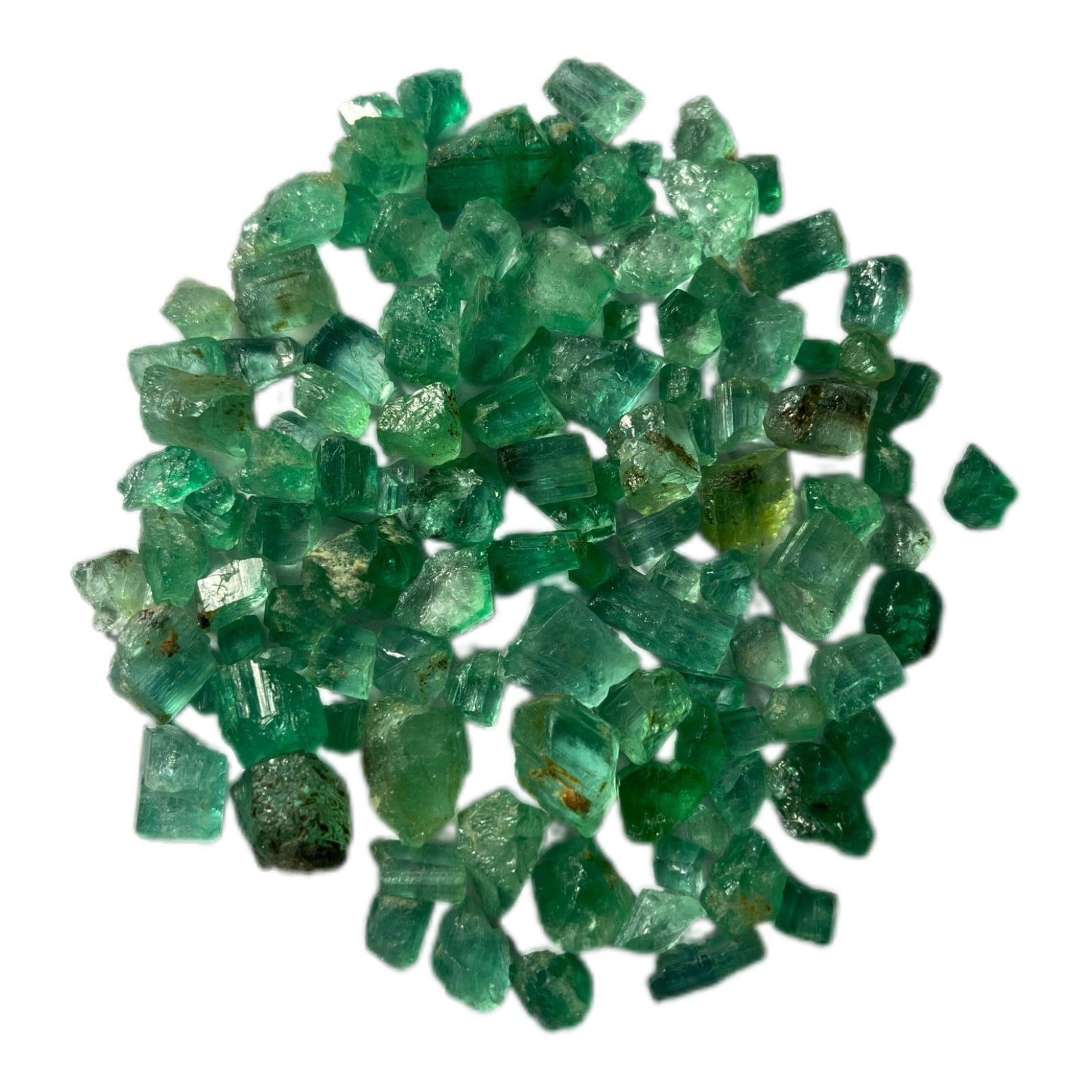 150 Carats Rough Emerald Stones for Faceting