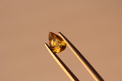 1.09 carats Pear Rare Natural Yellow Chrysoberyl