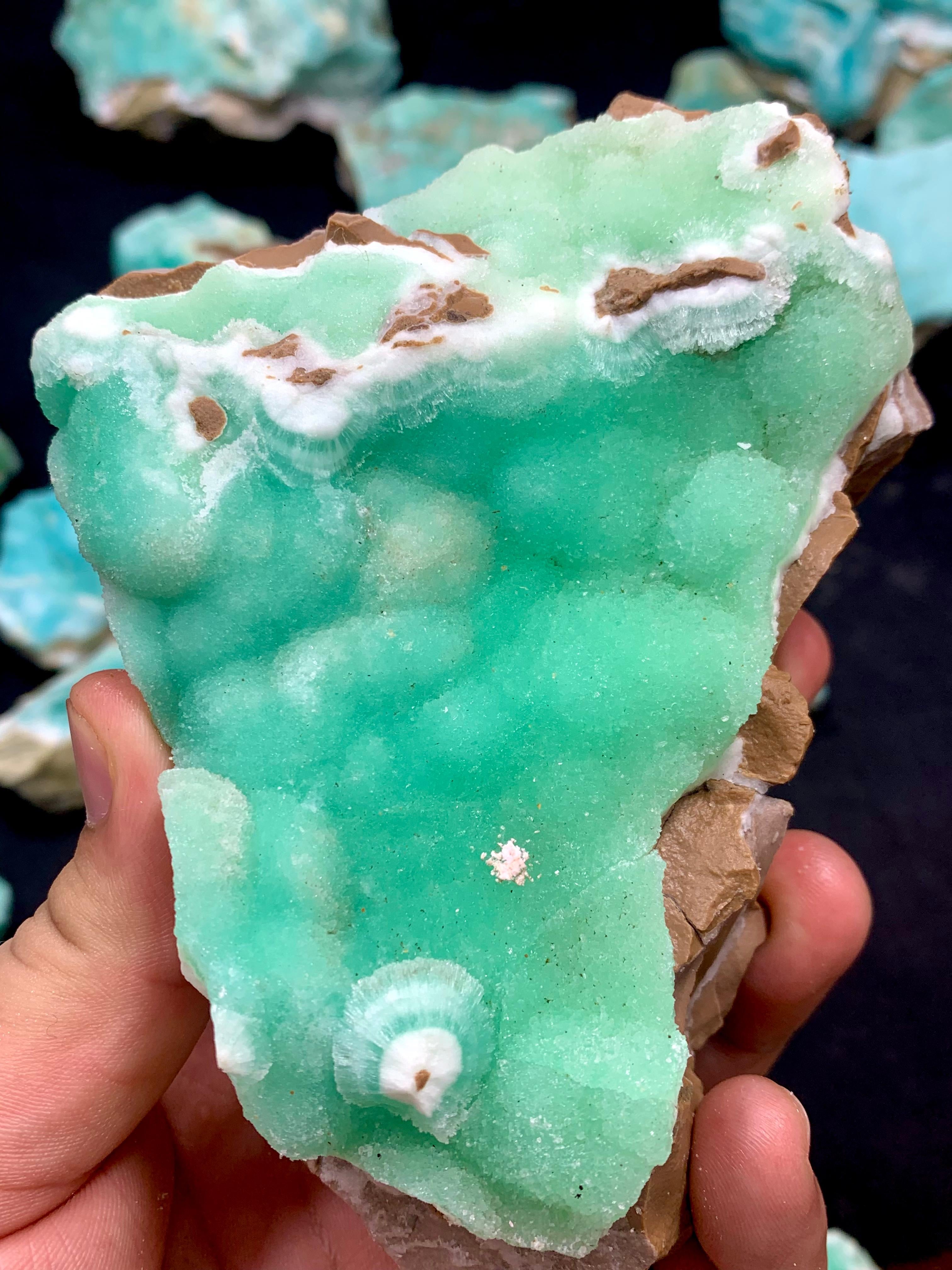Blue Aragonite Rough Stone Wholesale - Choose Deal