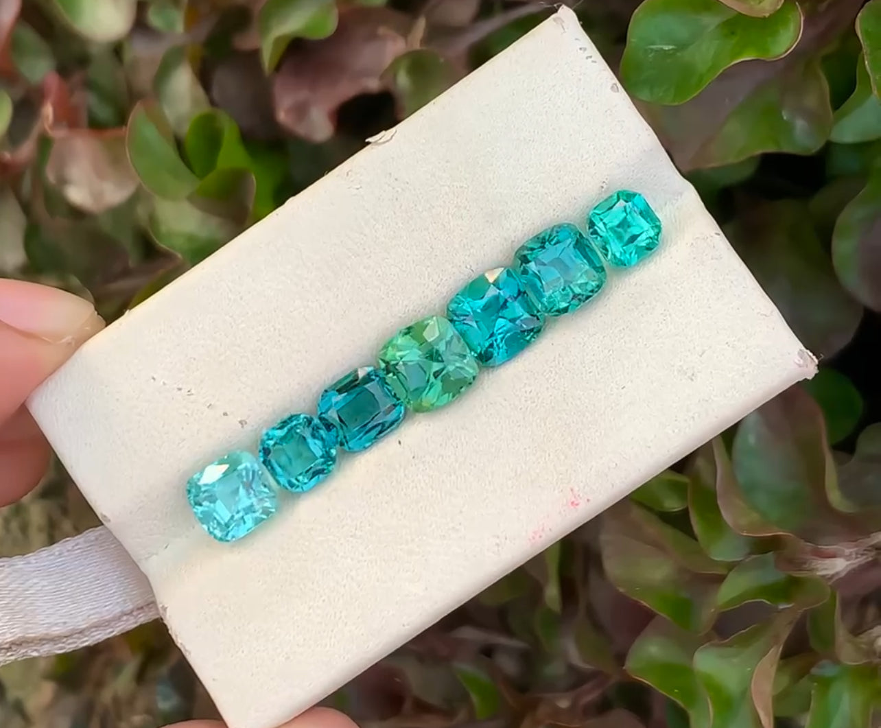 8.8 carats Cushion Rare Neon Blue Tourmaline | Paraiba Like Tourmaline
