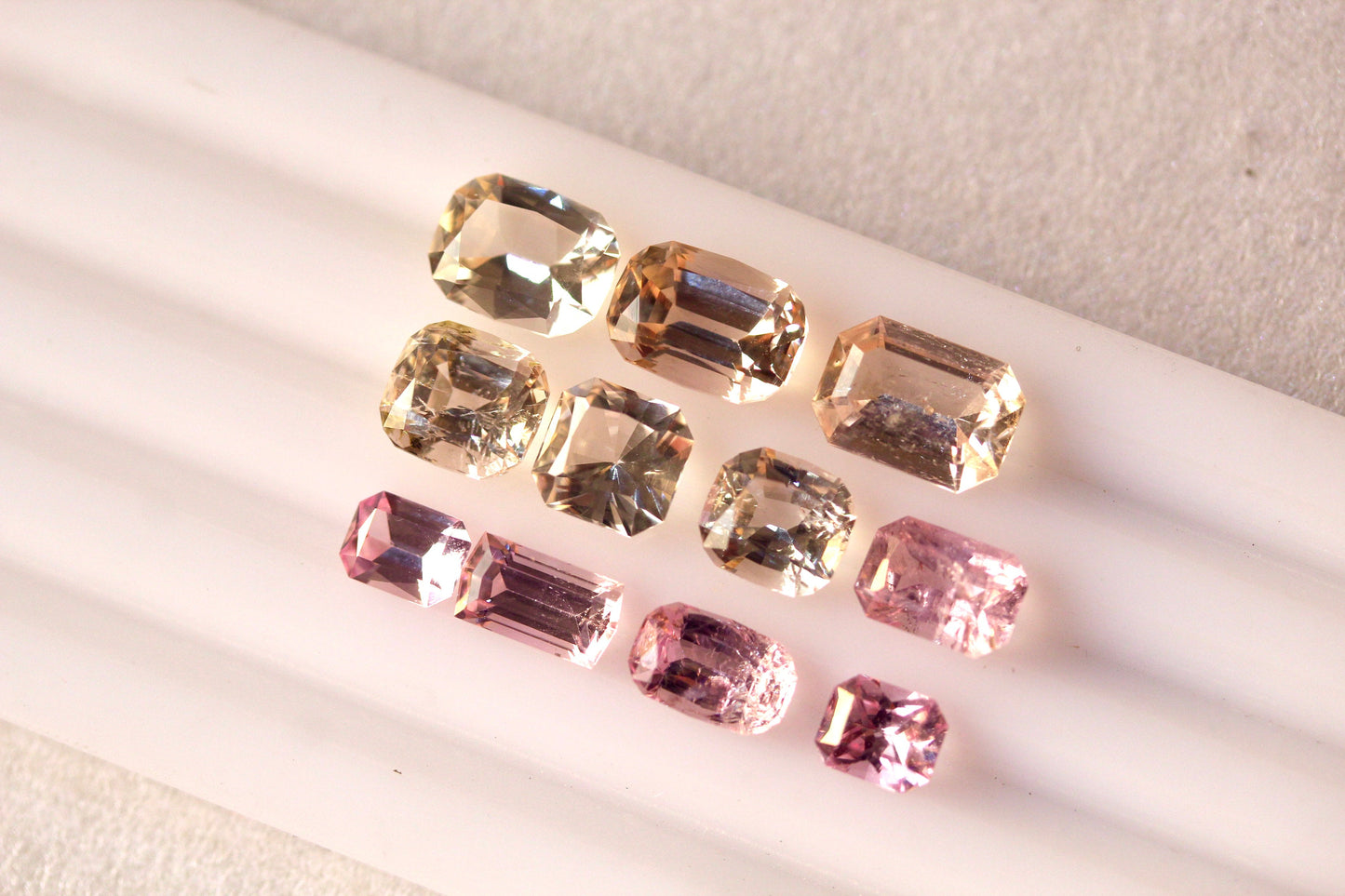13.67 carats Cushion Emerald Cut Rare Katlang Pink Golden Topaz Deal |  imperial Topaz