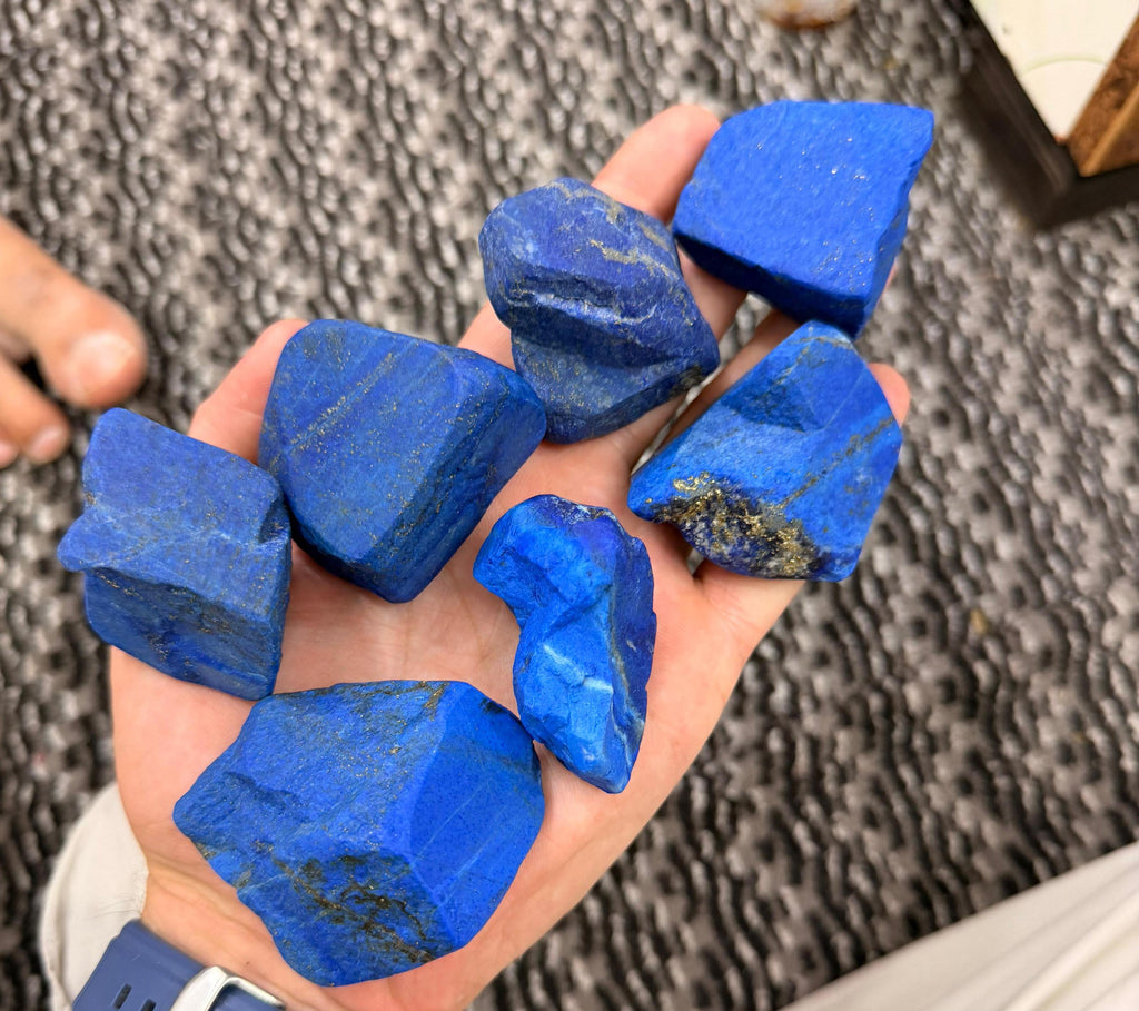 600 Grams Natural Lapis Lazuli Rough Rocks for Lapidary
