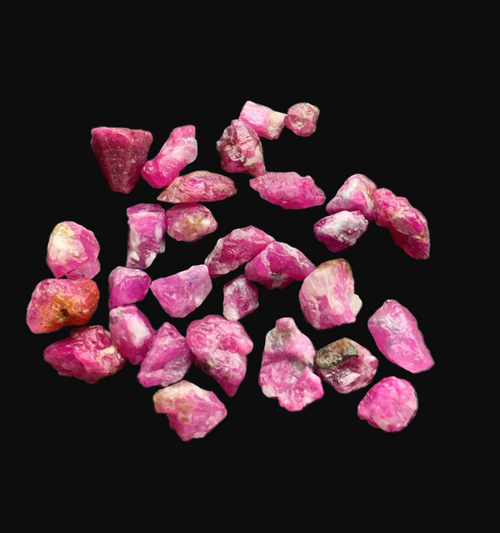 facetable 100 carat Afghan rubies for lapidary