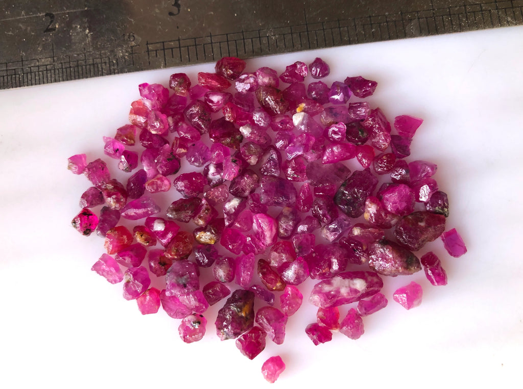 100 carats Rough Rubies | Raw Afghan Ruby Parcel for Faceting / Cabbing