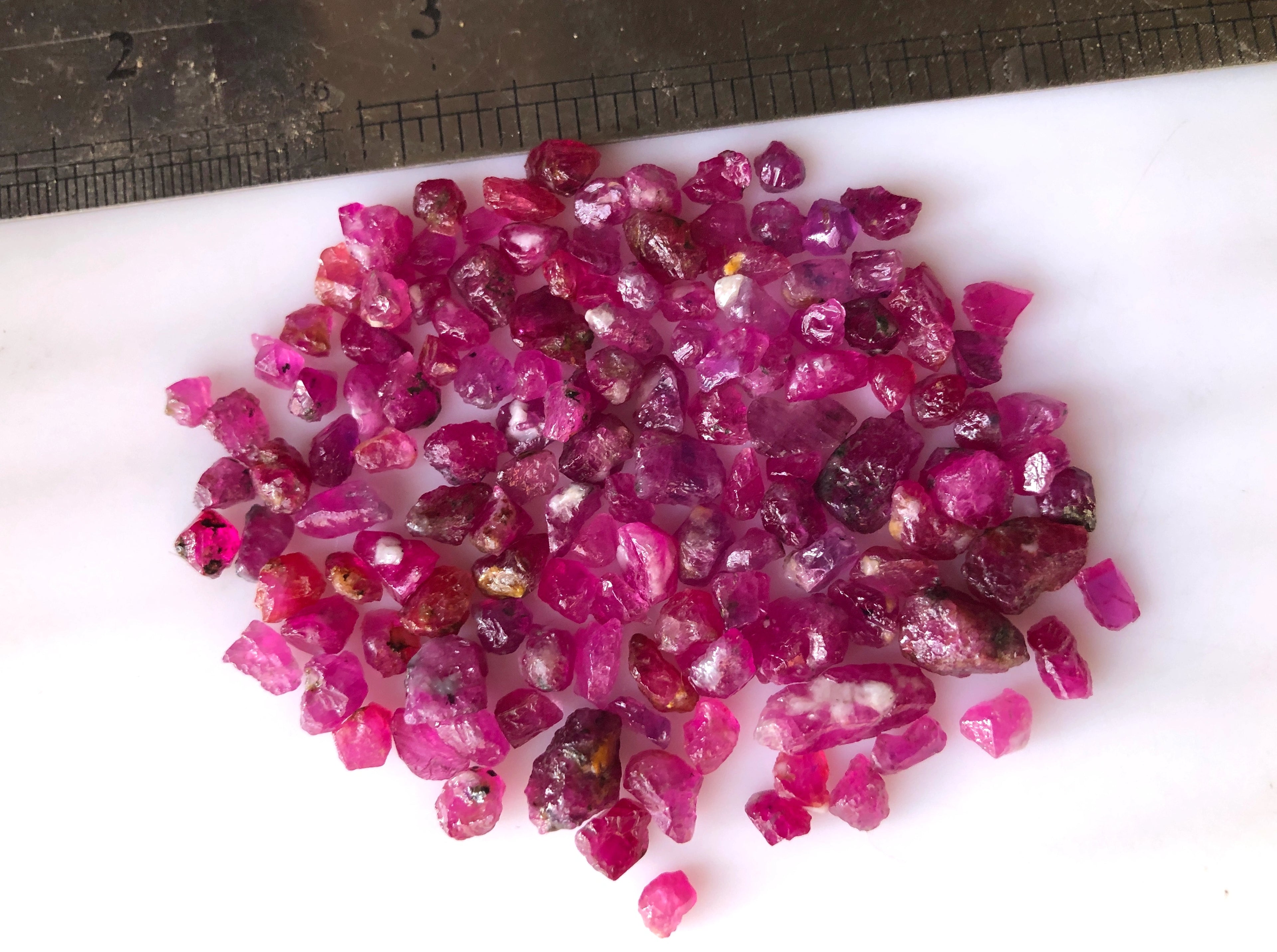 100 carats Rough Rubies | Raw Afghan Ruby Parcel for Faceting / Cabbing
