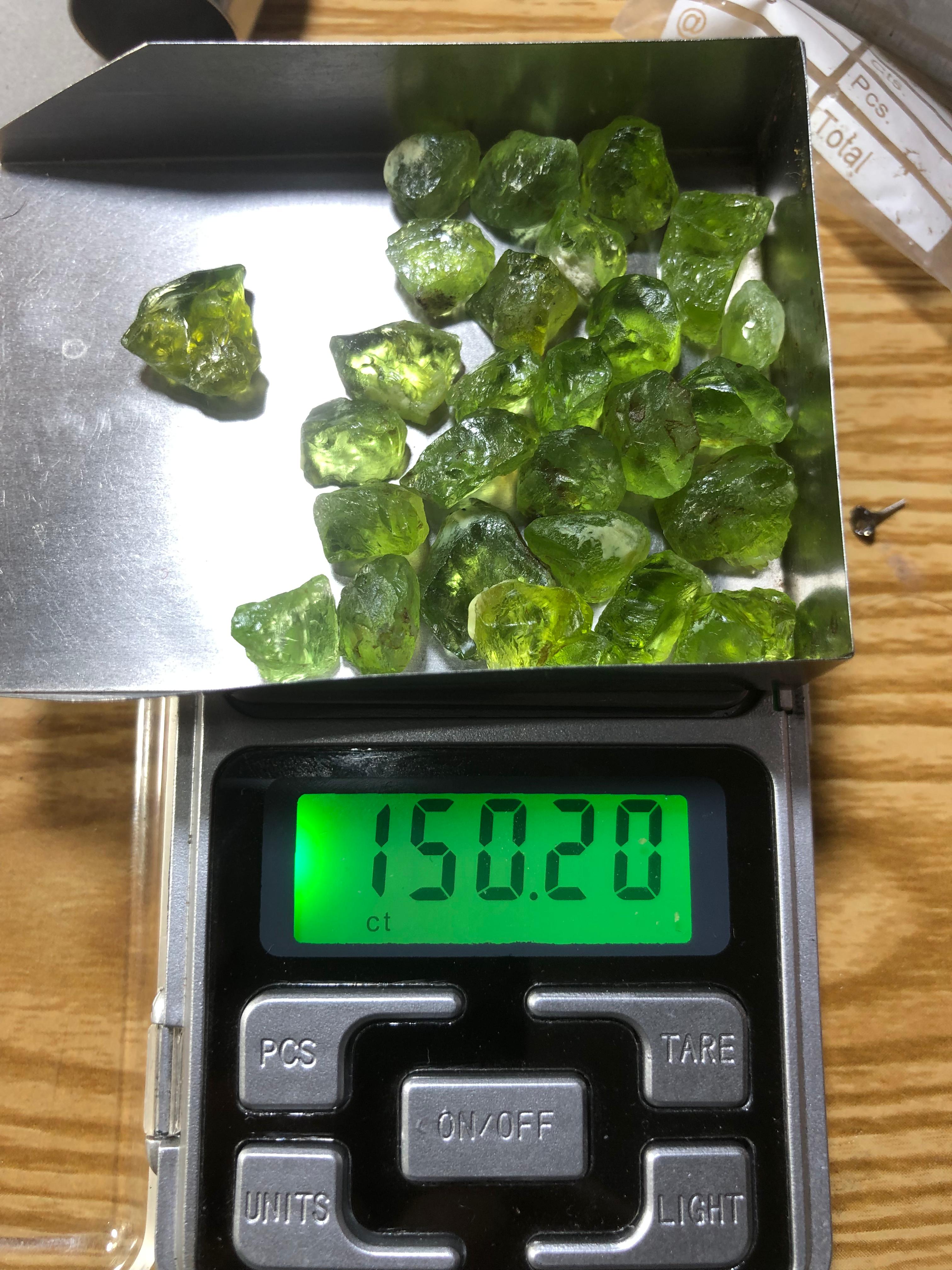 Check Out The Rough Peridot Stones Weight 