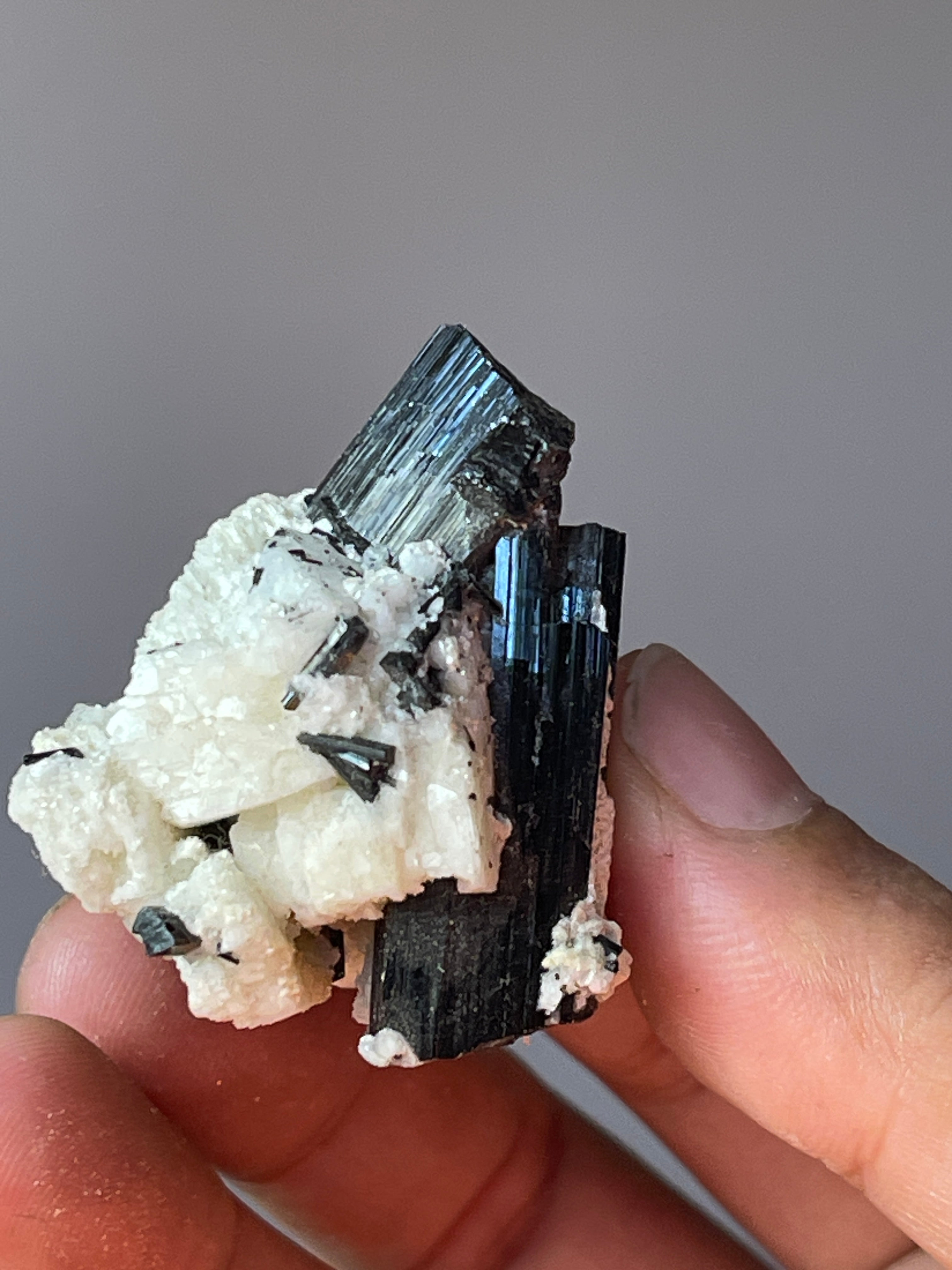 18.8 grams Black Tourmaline Crystals from  Skardu, Pakistan