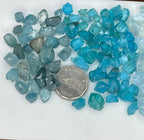 Mixed Blue Facet Grade Blue Stones Aquamarine, Zircons, Apatite