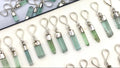Green Tourmaline Raw Crystal Pendants