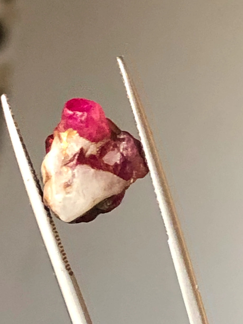 10 Carats Rough Ruby Crystal on Metrix - From Afghanistan