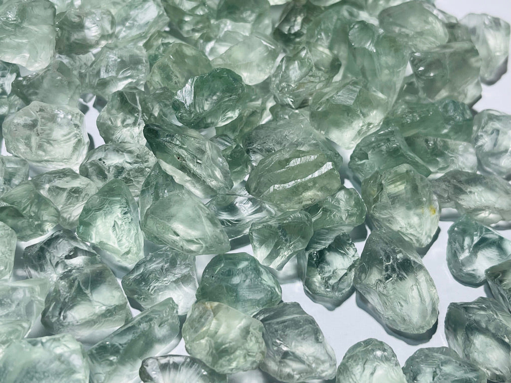 500 Grams Facet Grade Prasiolite for cutting