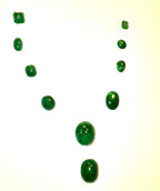 40 carats Rich Green Emerald Cabochons