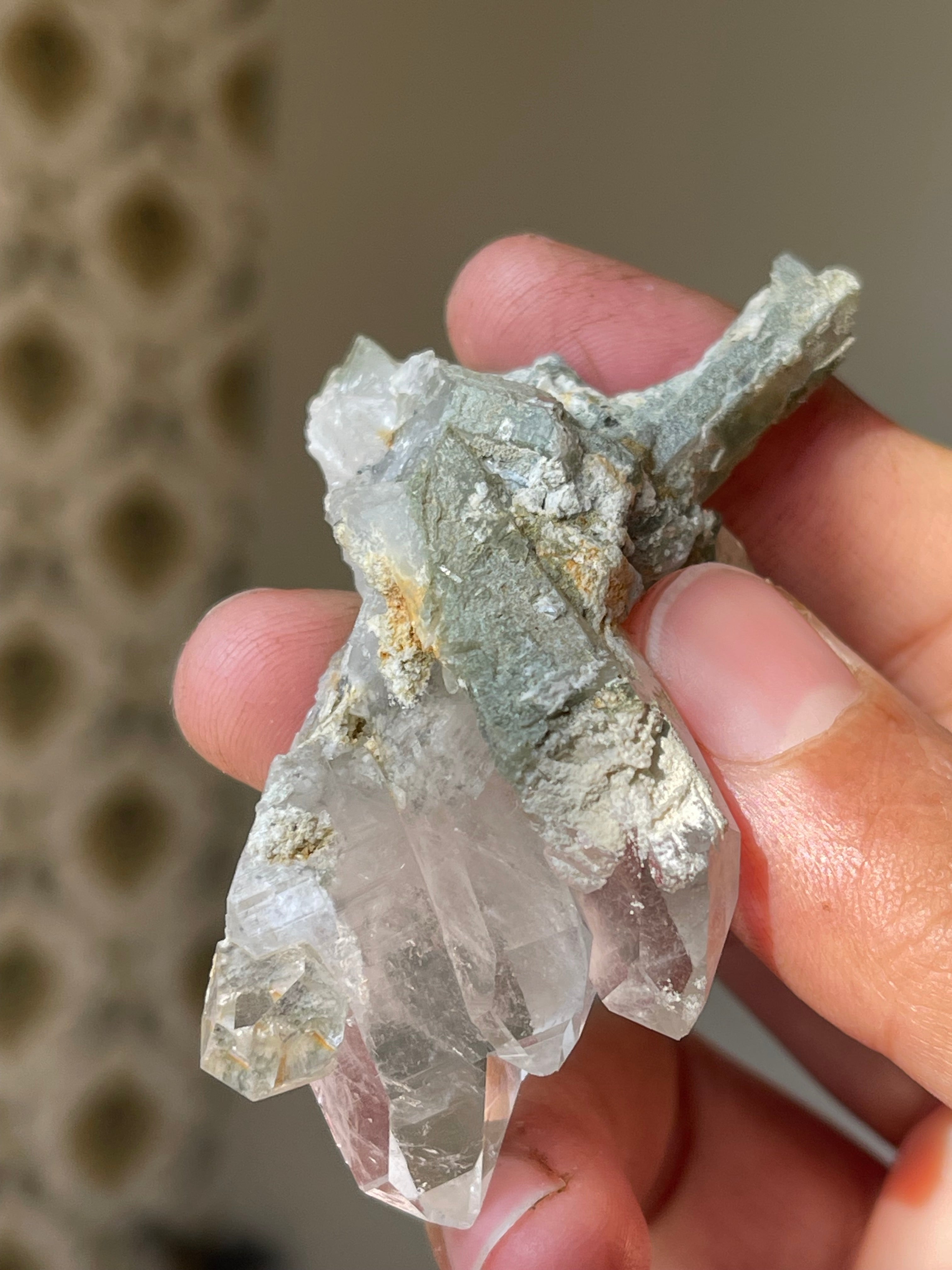 36 grams Clear Quartz with Chlorine