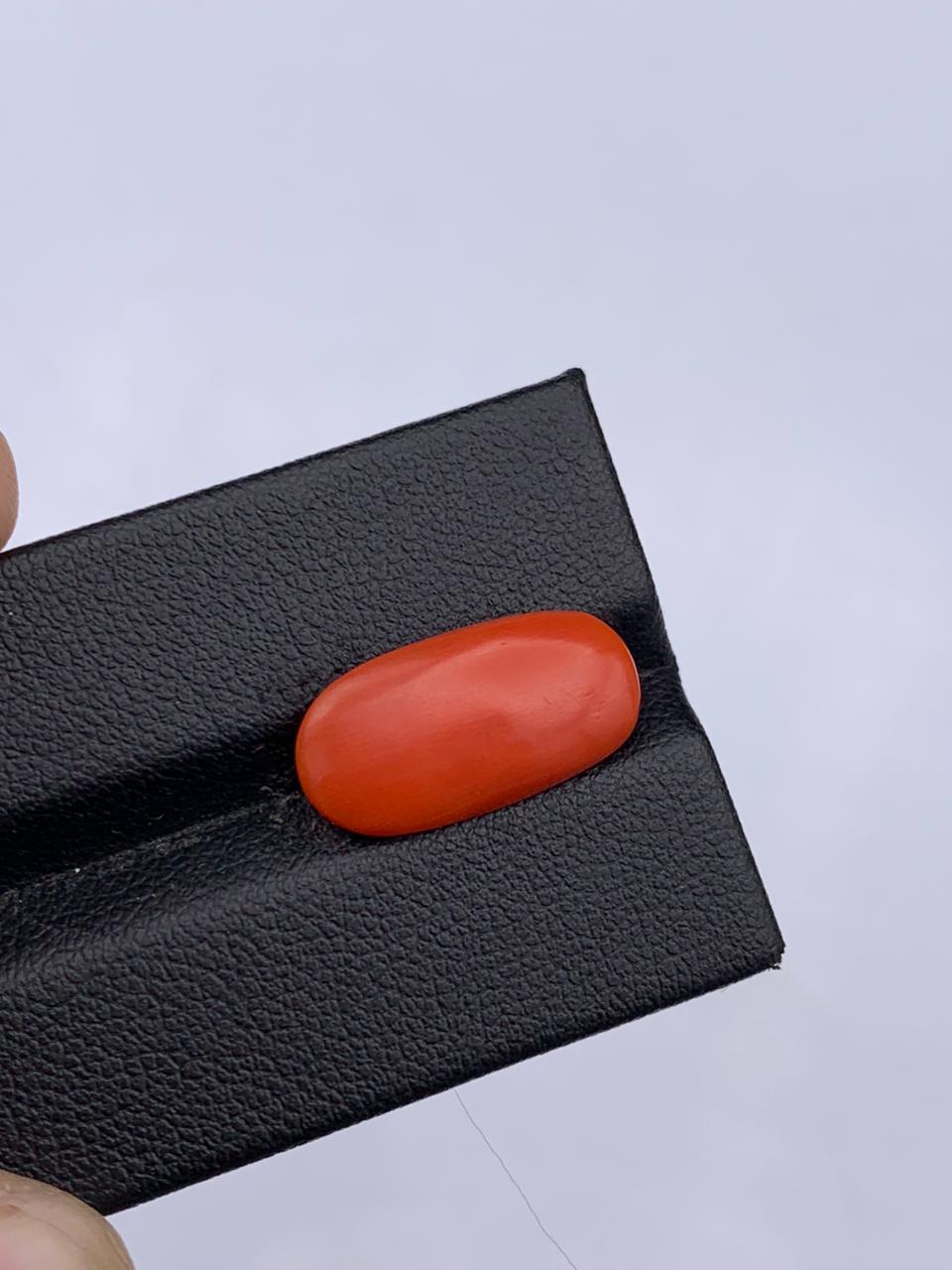 Loose coral gemstone