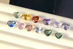 9.3 carats Natural Heart Shape Sapphires Deal - Pink Blue, Yellow, Green Purple