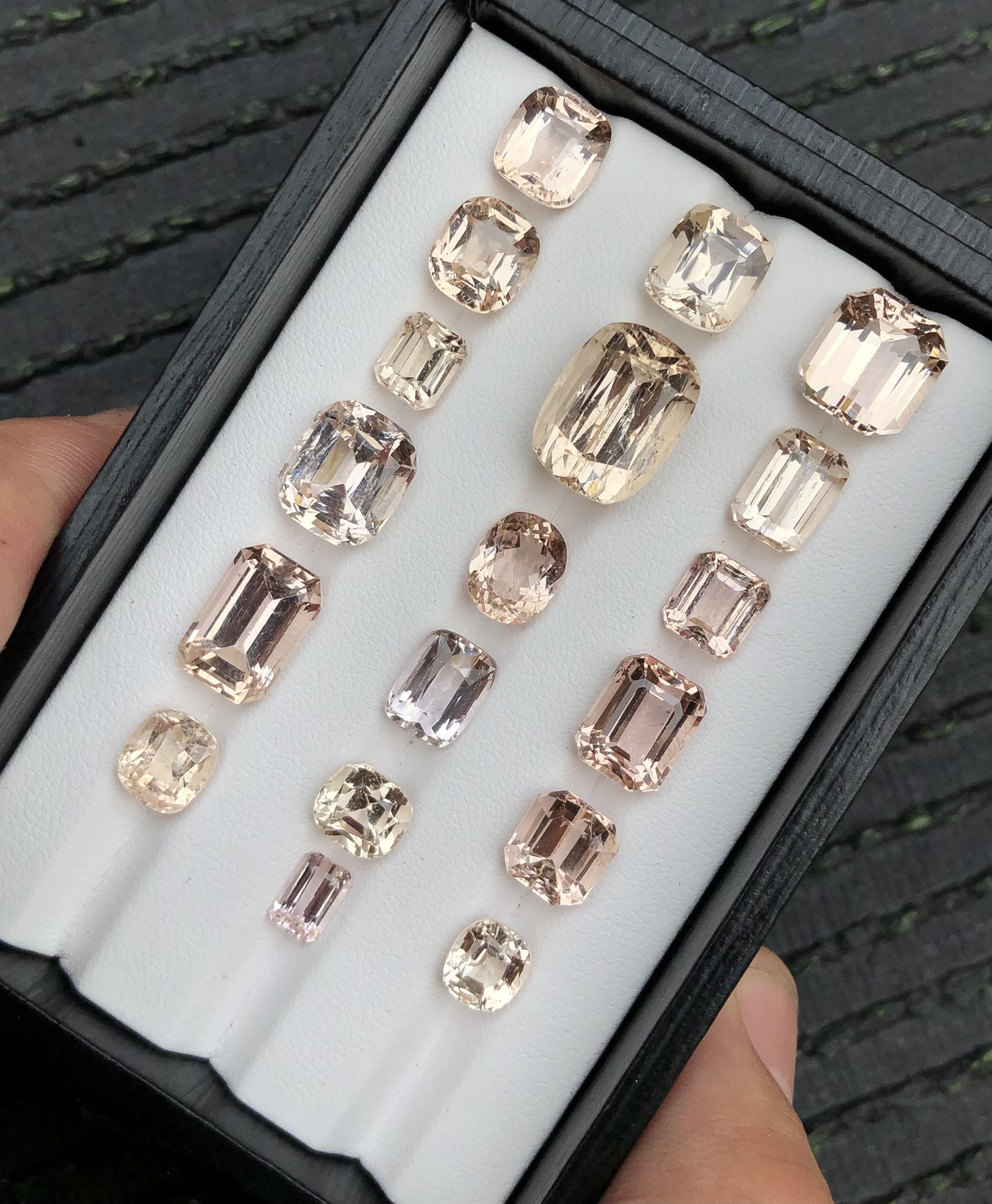 100 Carats Natural Katlang Topaz Faceted Stones | Imperial Topaz Wholesale