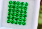 3 carats Tsavorite Garnets Round Brilliant - Green Garnets