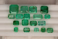 24.95 carats Natural Green Emeralds Stones- Emerald Cut, Princes