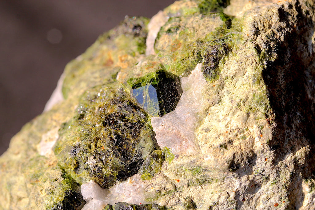 Green Demantoid Andradite Garnet Crystals