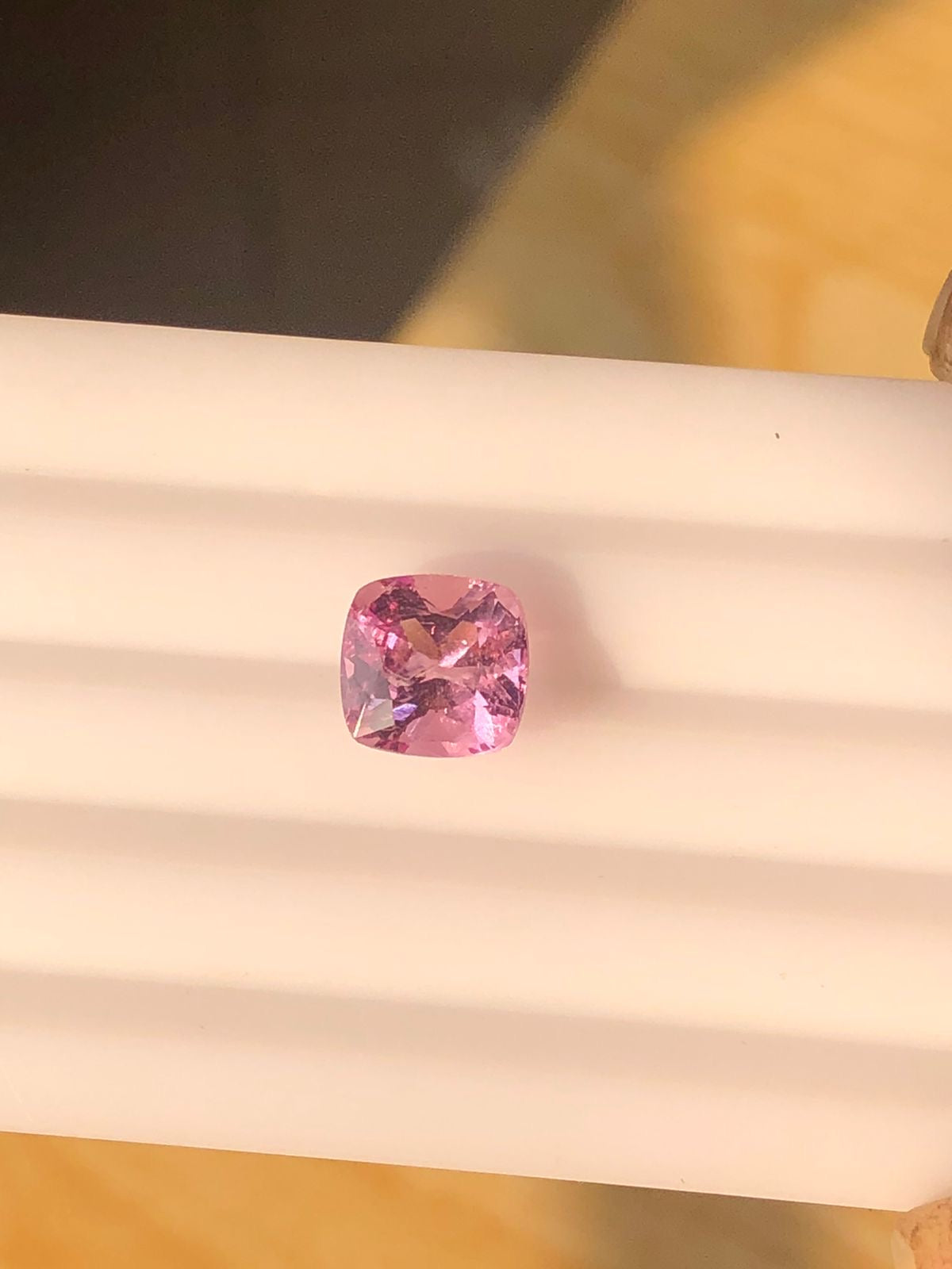 2.36 carats Cushion Rare Pink Topaz Loose Gem