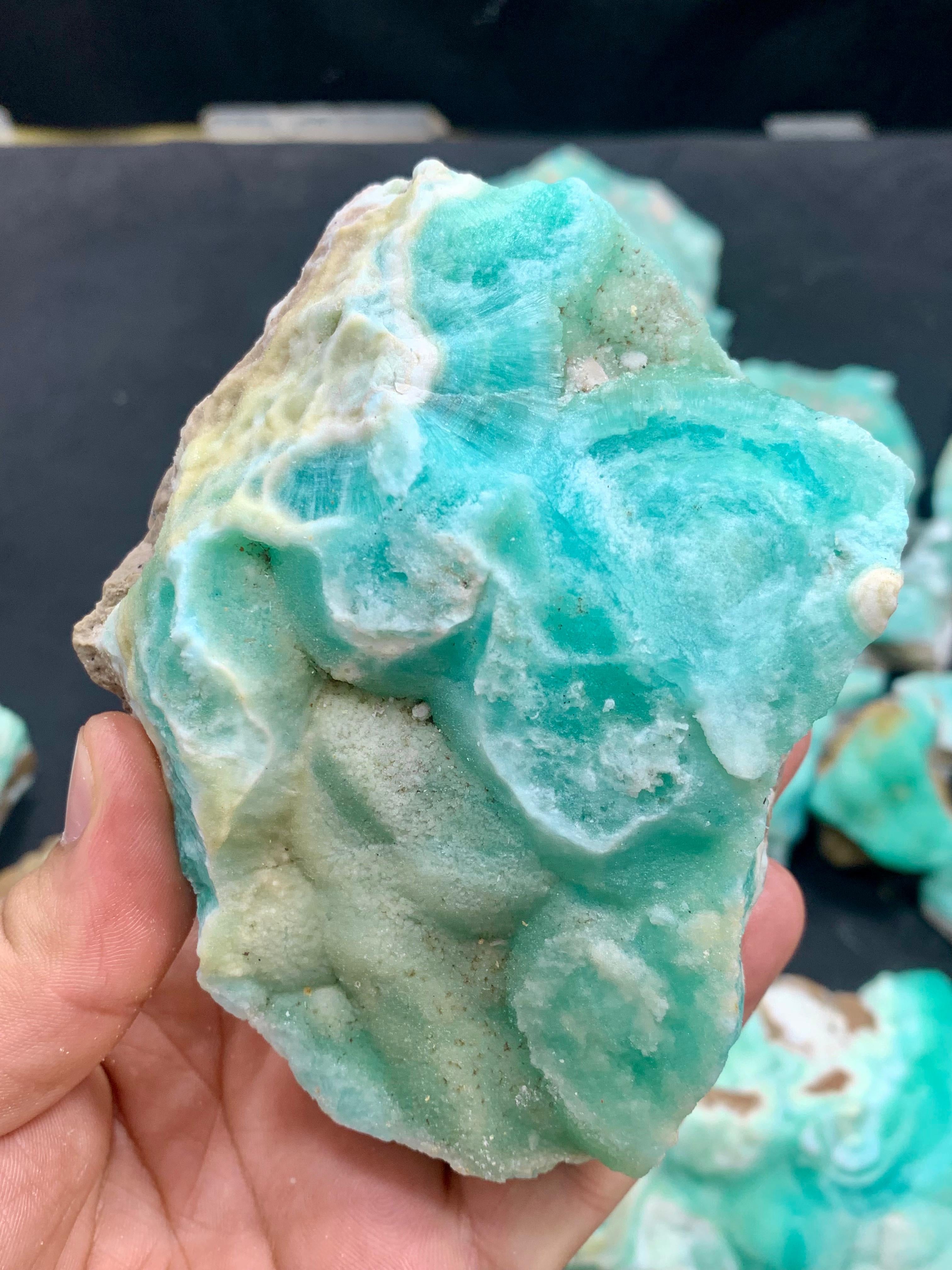 Blue Aragonite Rough Stone Wholesale - Choose Deal