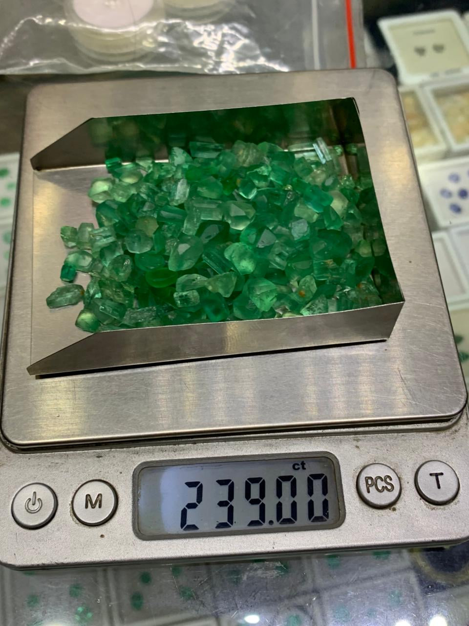 Rough Emerald Crystals for Cutting