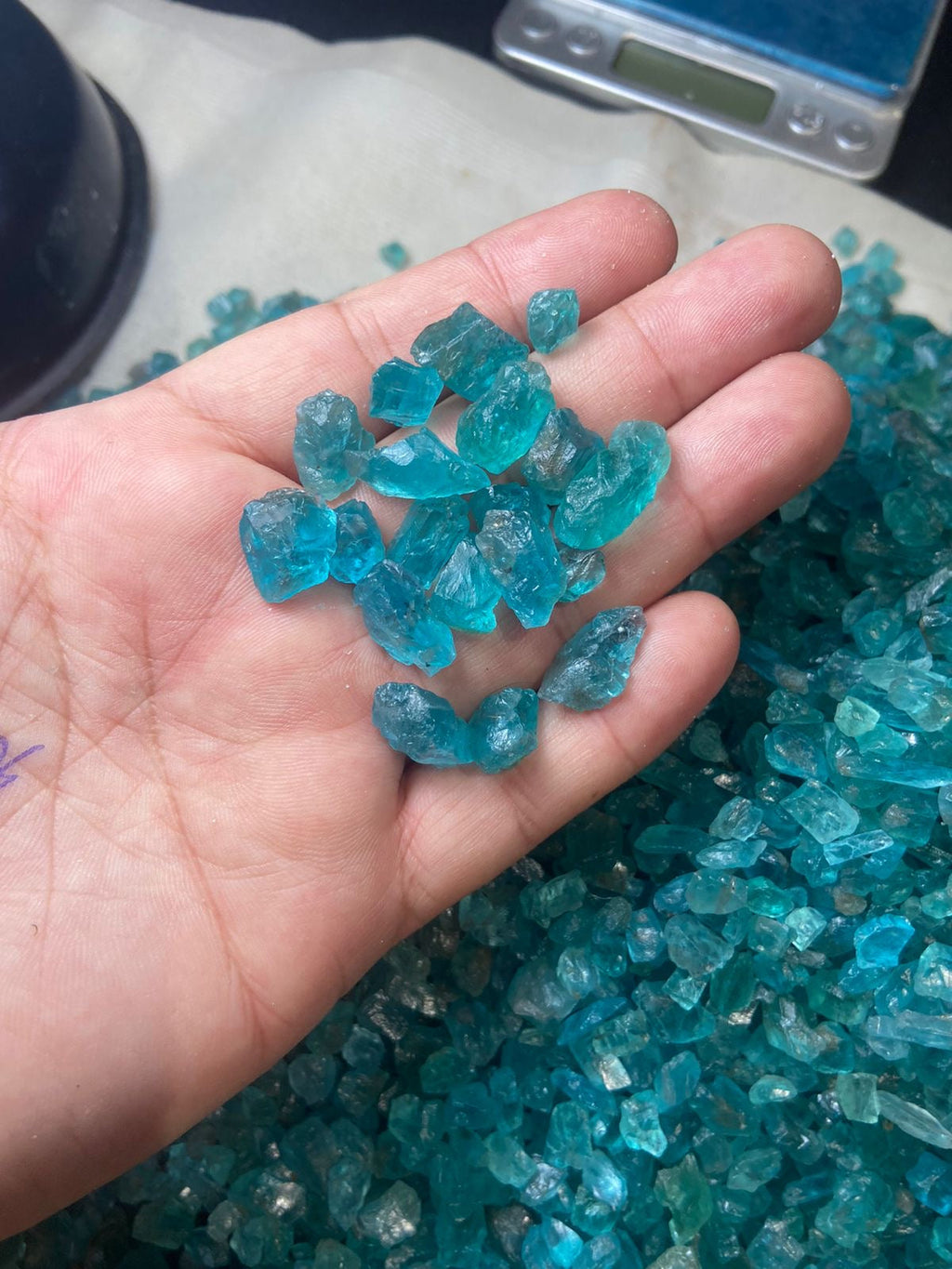 1 kilo gram Blue Apatite for Faceting
