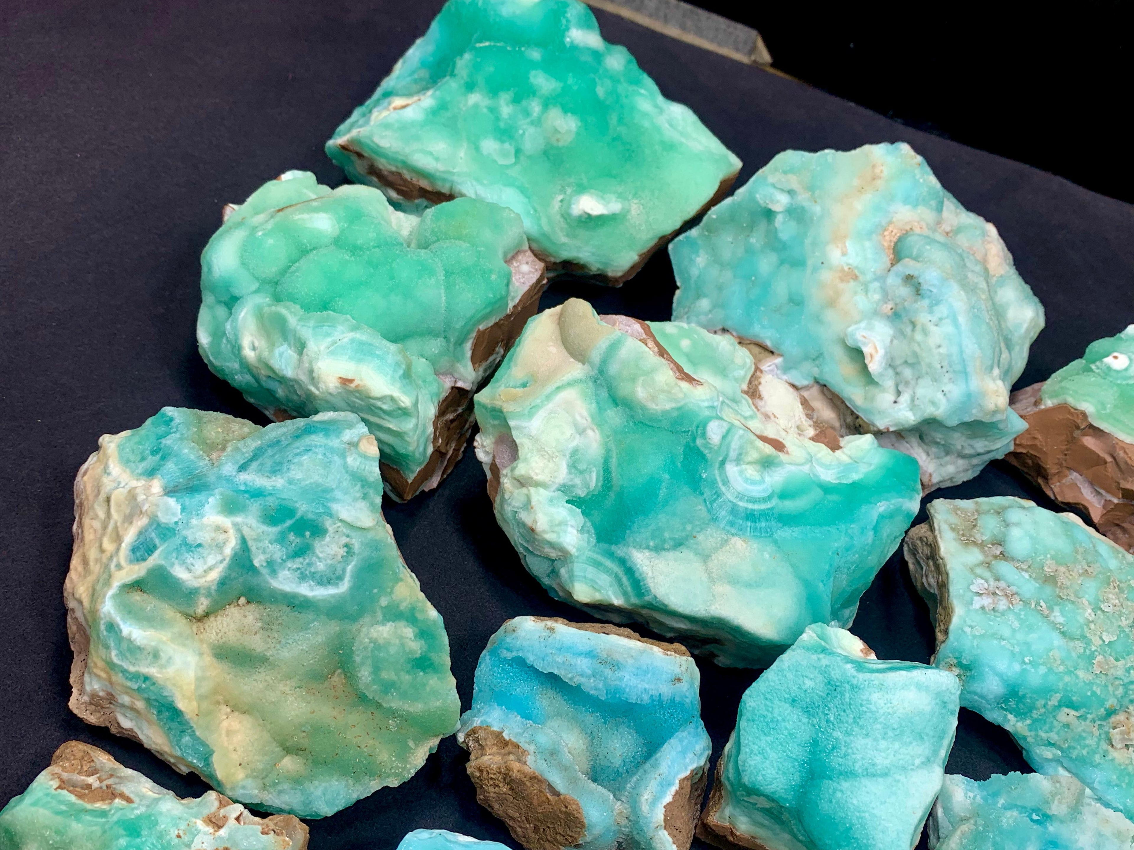 Blue Aragonite Rough Stone Wholesale - Choose Deal