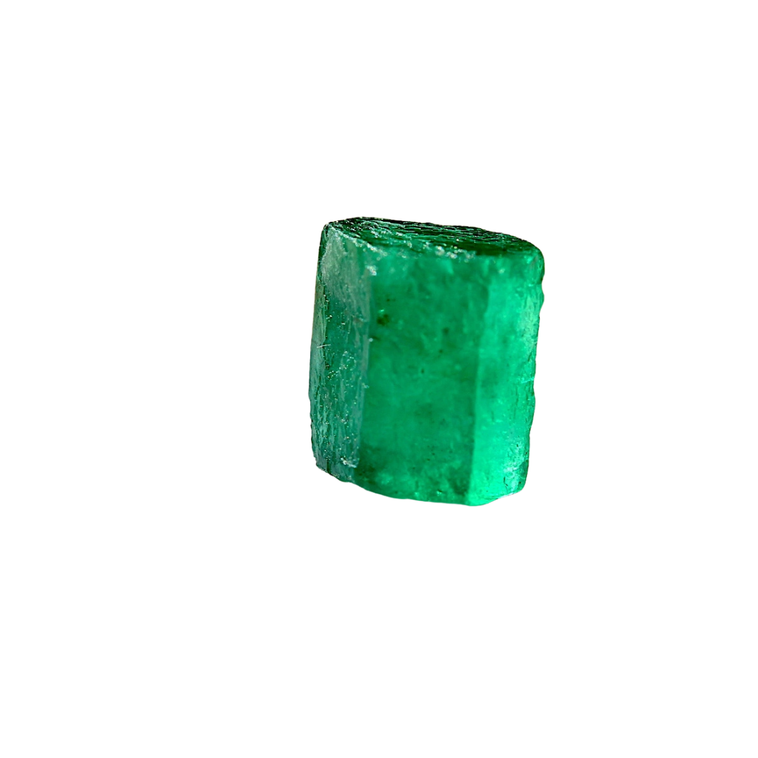3.18 Carat Hexagonal Rough Emerald Crystal | Faceting Rough