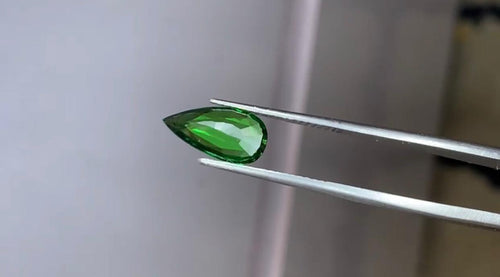 Tsavorite garnet gem
