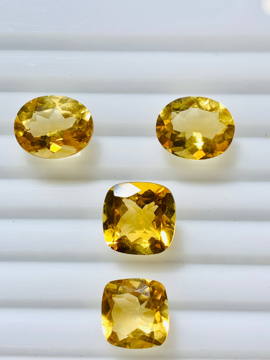 Matching Citrine Gemstone Pairs – Ideal for Gems Jewelry Sets