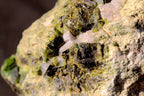Green Demantoid Andradite Garnet Crystals on Serpentinite Matrix