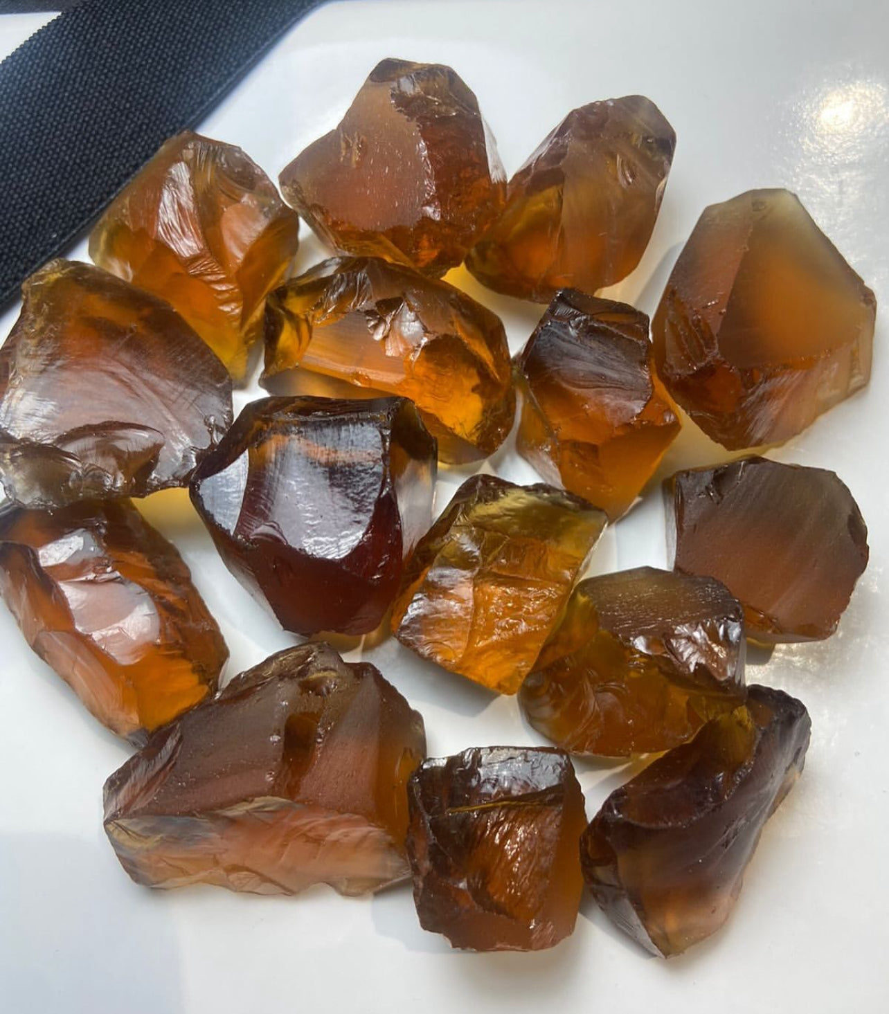Honey Citrine rough stones
