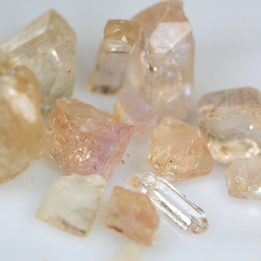 Rare baby pink topaz from Katlang Pakistan