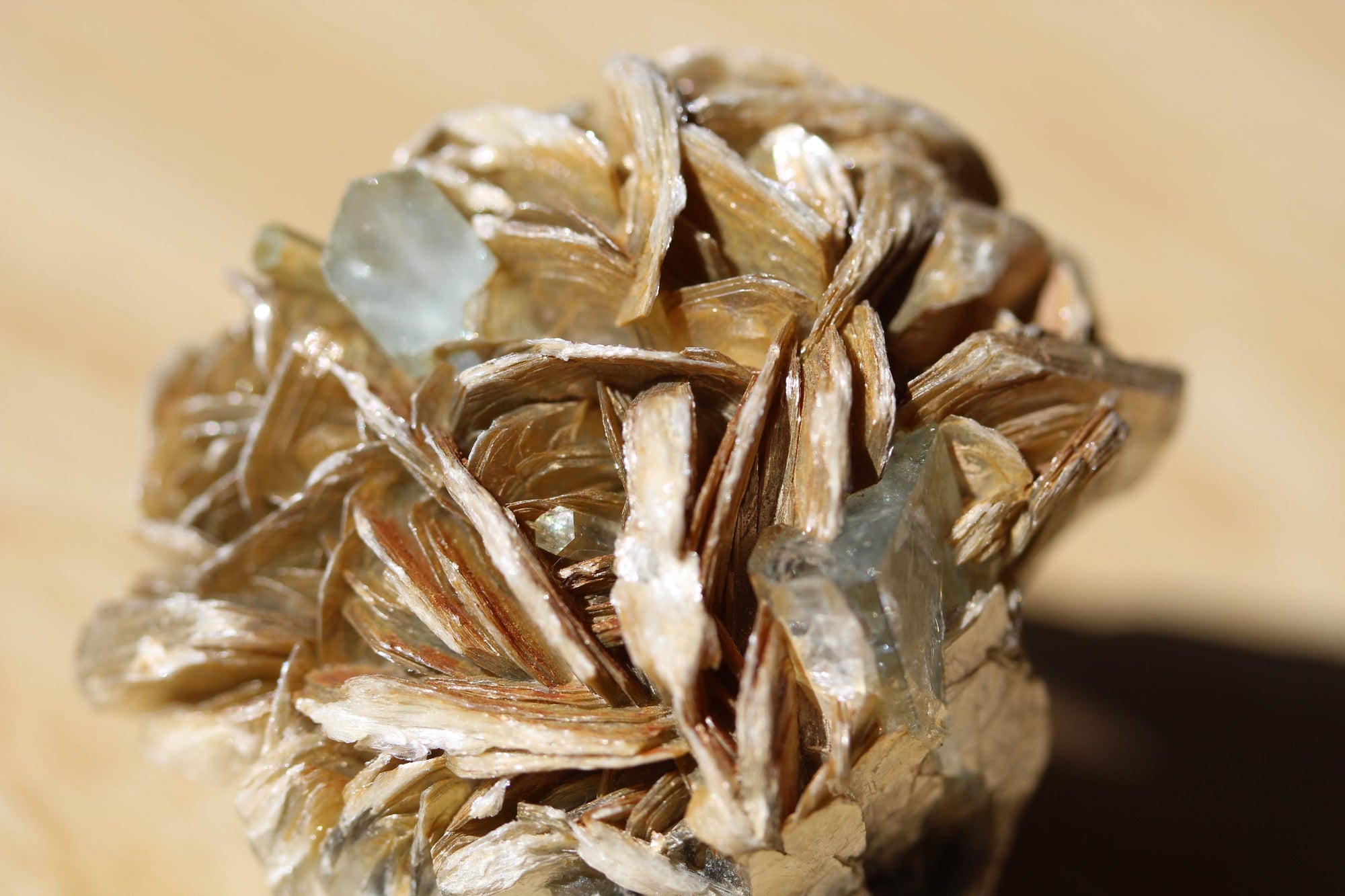 Aquamarine Crystal with Mica from Nagar Pakistan