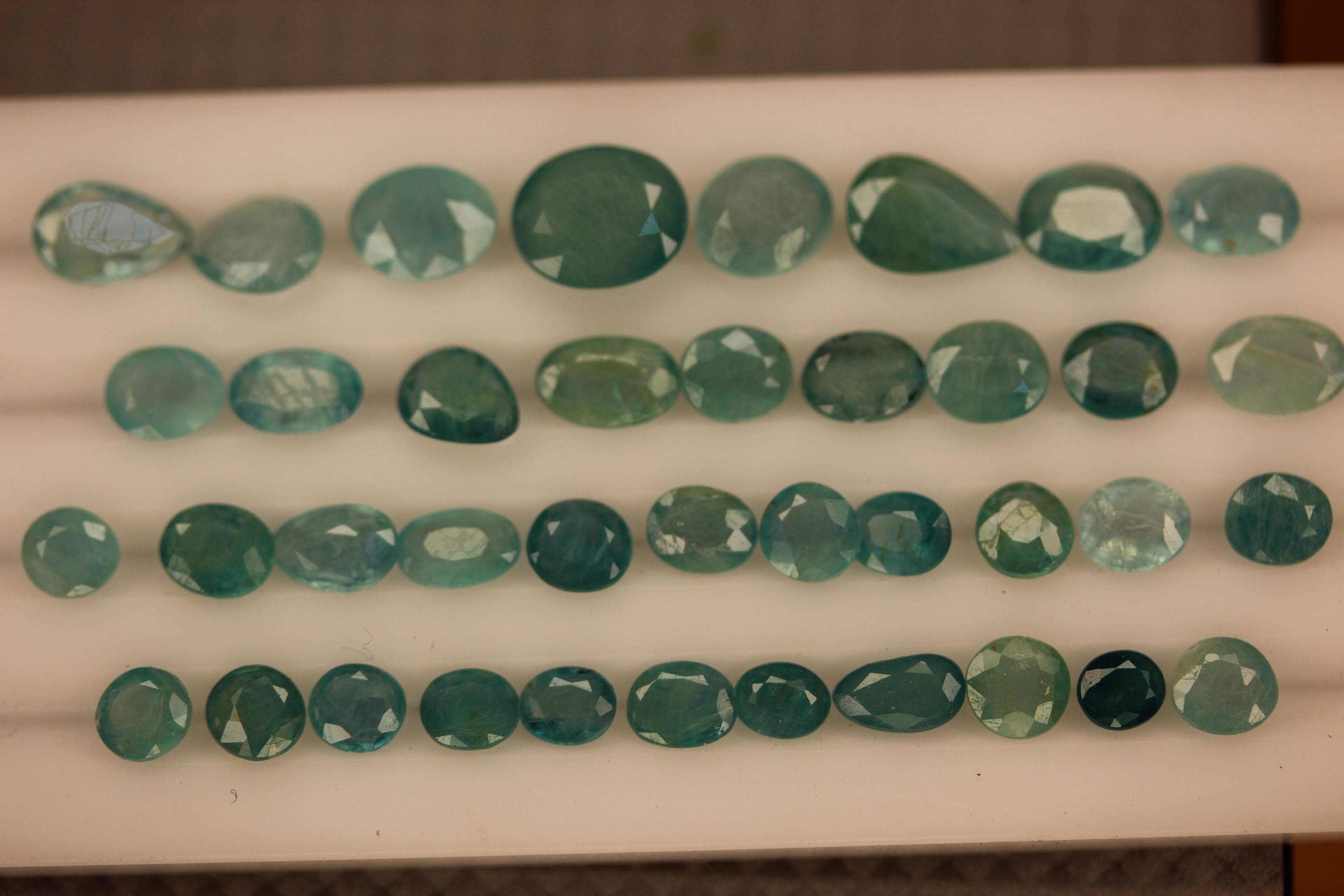 14 carats The Most Rare Grandidierite Deal - Blue - Oval, Cushion, Round