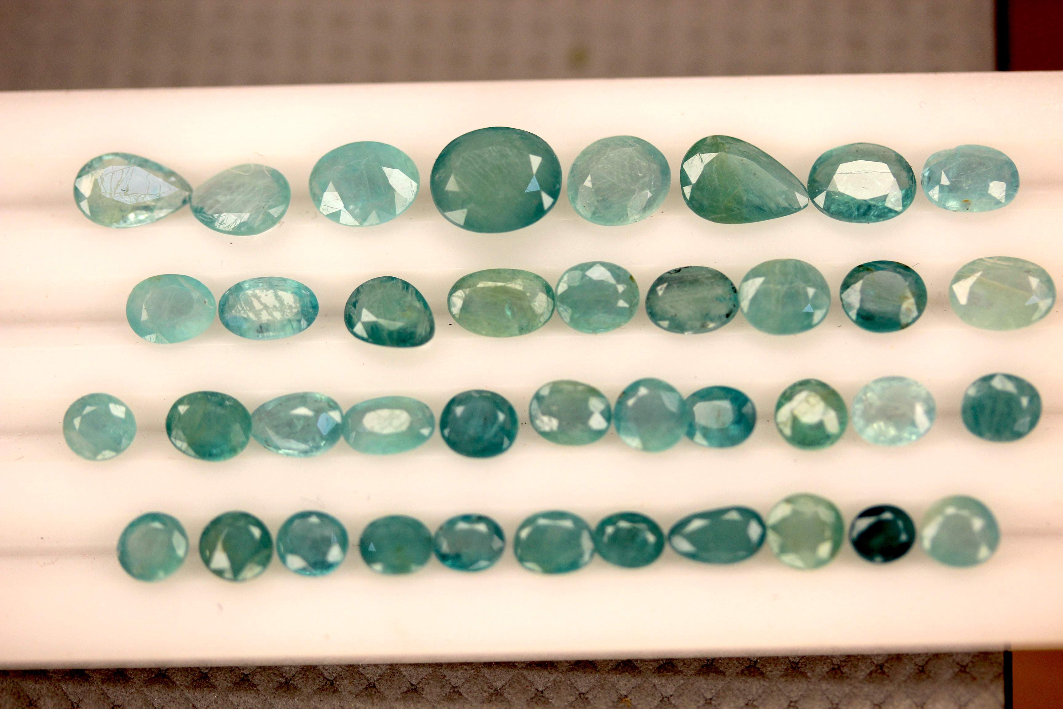 14 carats The Most Rare Grandidierite Deal - Blue - Oval, Cushion, Round
