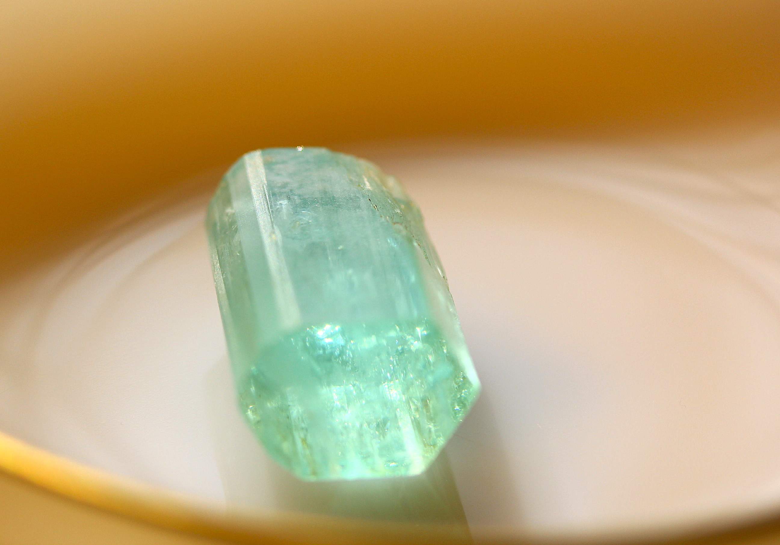 9.9 grams Hexagonal Raw Aquamarine Crystal well Terminated- From Skardu