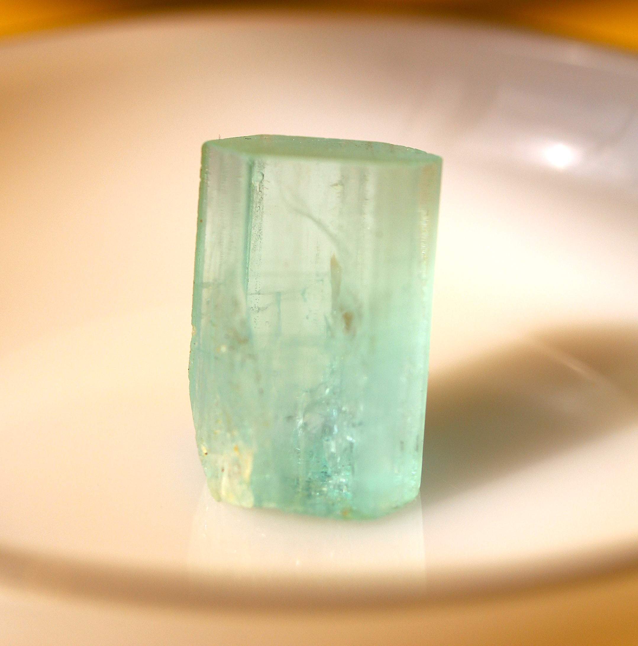 9.9 grams Hexagonal Raw Aquamarine Crystal well Terminated- From Skardu