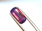 3.8 Carats Emerald Cut Natural Purplish pink Kashmir Sapphire