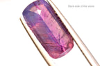 3.8 Carats Emerald Cut Natural Purplish pink Kashmir Sapphire