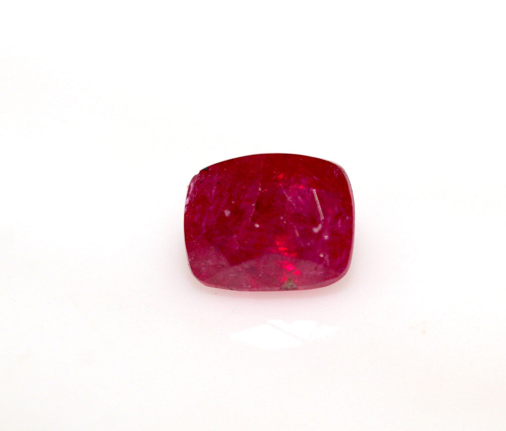 1.41 carats Emerald Cut Red Kashmir Ruby Loose Stone