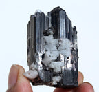42.8 grams Black Tourmaline Crystals on Feldspar