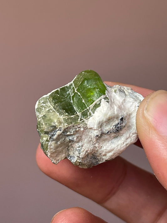 18.8 gram Peridot Crystal from Mansehra Pakistan