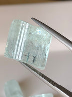 33 grams Blue Aquamarine Crystals for Collection and Cutting